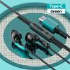 Type C 3.5mm Jak Kablolu Kulaklık Akıllı Telefon İçin Kulak İçi Kulaklık