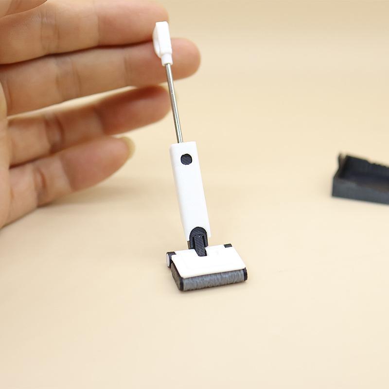 New Miniature Floor Washer Ornament 1/12 Dollhouse Simulation Floor Scrubber Model Doll House Scene Decor Photography Props