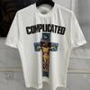 Japanese Style Streetwear Fashion Printed Tee Loose Oversized Tops 100%Cotton Vintage T Shirt for Men