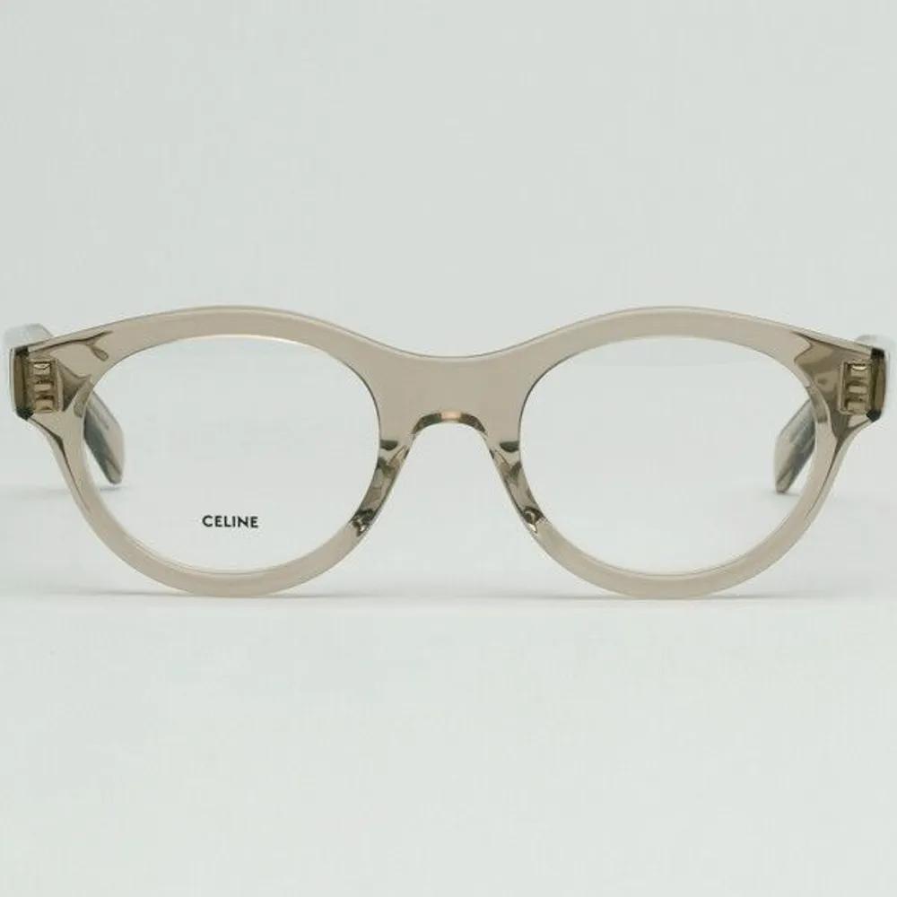 [Celine] Eyeglass Frames CL50138I 059 Round Horn-rimmed Clear Brown