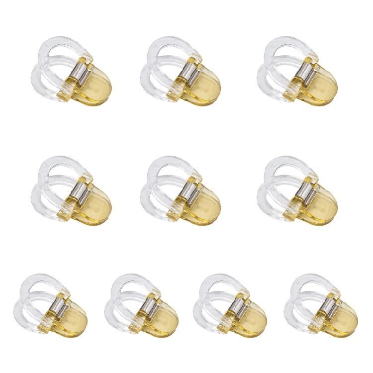 10Pcs Invisible Acrylic Pants Shortener Clasps Professional Sewing Aid Clamp For Trousers Jeans Hemming Adjustment жёлтый