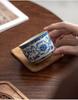 Ru Kiln Blue and White Lotus Ceramic Gongfu Teacup