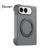 Anti Fingerprint Hard PC Case Magnetic Folding Phone for IPhoneDuo, Hands Free Viewing with 360 Degree Non Slip Matte Finish Rotating Ring Stand,