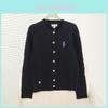 Cardigan a Maglia Stile College per Donna con Ricami in Autunno Inverno