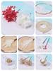 [R-QINYUER] Hair Accessory for Graduation, Coming-of-Age Ceremony, Dried Flowers, Mizuhiki (decorative cord), Gold Leaf, Antique Berry, Baby's