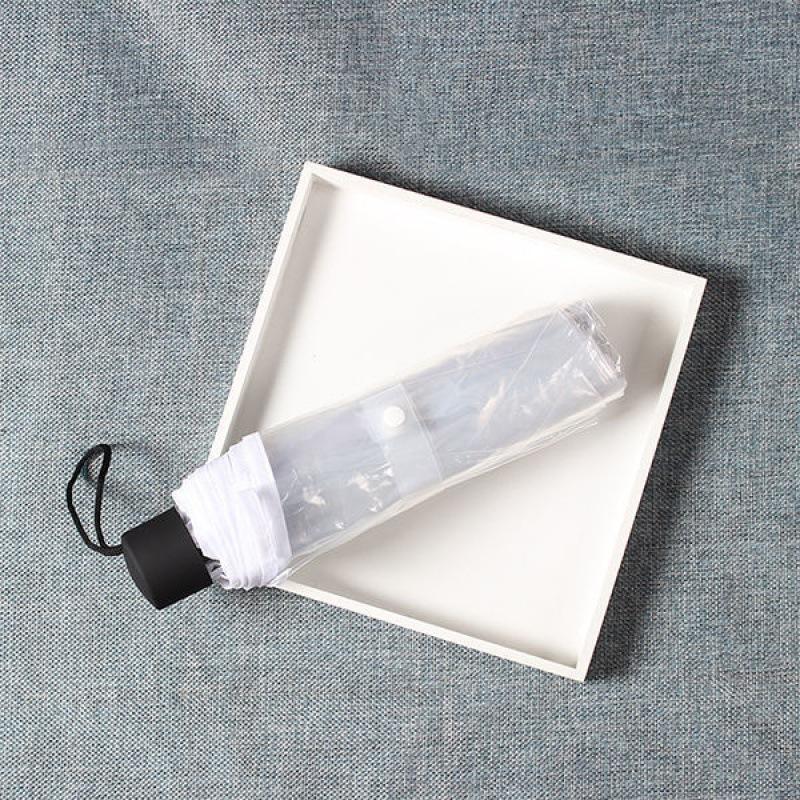 

Прозрачный складной зонт, полностью автоматический зонт, креативный, тройной, студенческий, прочный, утолщенный