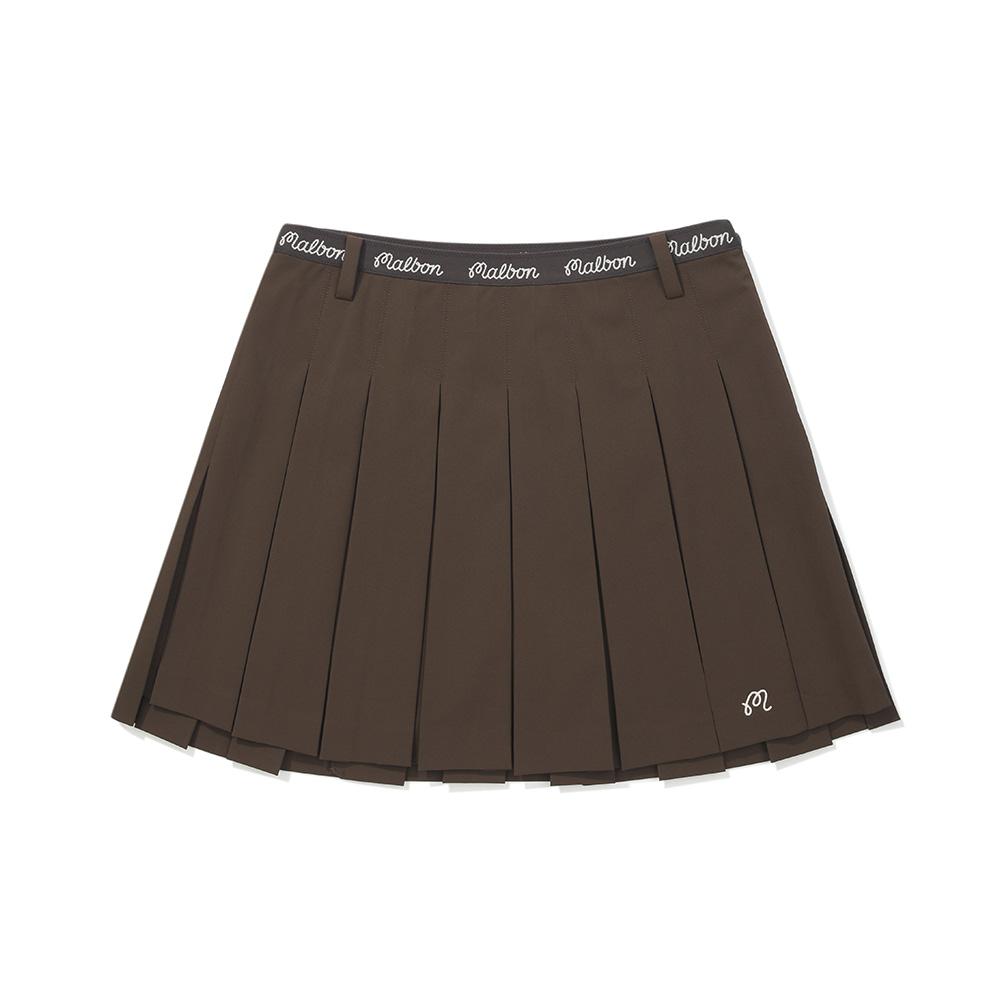 MALBON GOLF Double Pleated Skirt Brown (Woman)