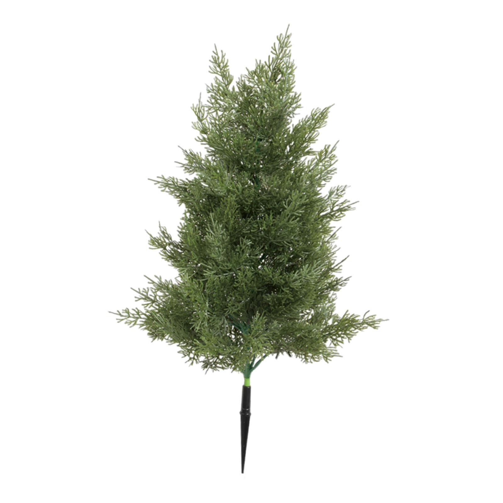 

50cm Artificial Cypress Tree with Ground Spike Rustic Multipurpose for Outdoor Stylish Lightweight Accessories Realistic Look зелений