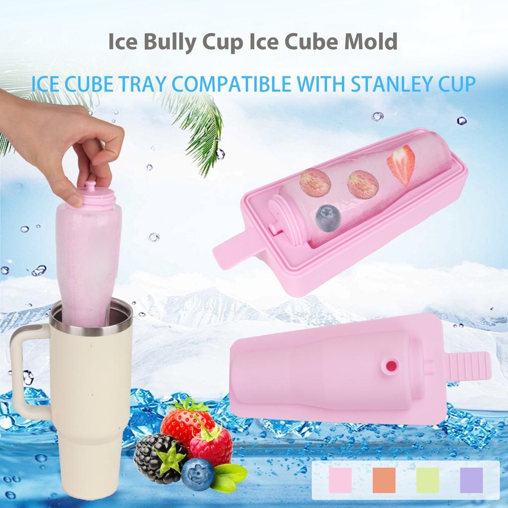 Tray For Cup 30 Oz-40 Oz Tumbler Ice Mold,Silicone Trays With Lid And For Chilling Drinks, Coffee, Juice, Whiskey, Cocktail