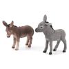 Realistic Animal Model For Children Pvc Mini Donkey Figurine Learning Toy
