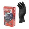 Mitani Corporation RB Engineer Gloves (Black Nitrile Rubber) Work (50 Pieces Powder-Free Thick) Disposable