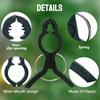10pcs Fish Shaped Clip Fixing Plant Branches Stems Gardening Plastic Clips Black Plastic Protecting Plant Branches Clip
