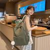 Schoolbag simple leisure class commuter backpack women travel lightweight small schoolbag junior high school girls high school college students 
