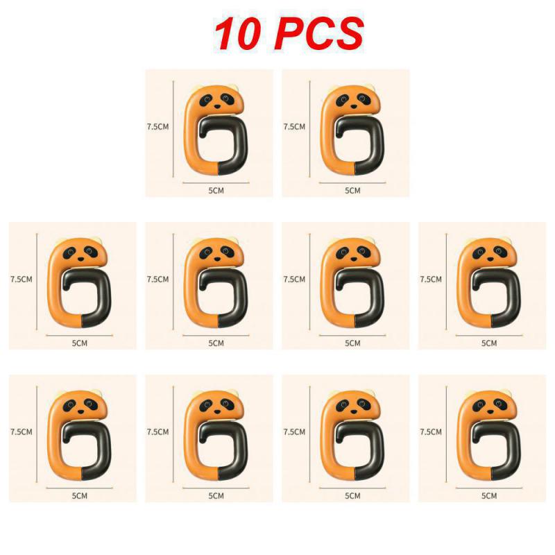 1~10PCS Portable Travel Plastic Bag Cute Hook Table Holder Hooks Bag Purse Hanger Handbag Hook Purse Home Organizer