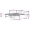 Daybed without Mattress White 90x200 cm Solid Pine Wood
