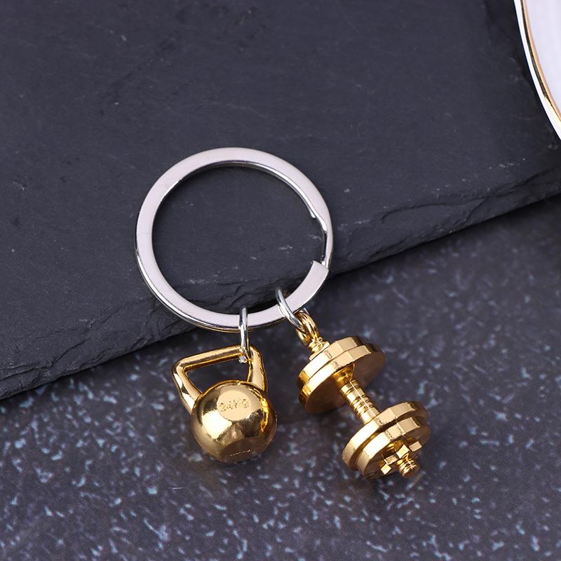 Mini Metall Hantel Schlüsselanhänger Für Mann Doppelhantel Fitnessstudio Werbung Kleines Geschenk Handy Rucksack Hängezubehör Schlüsselanhänger