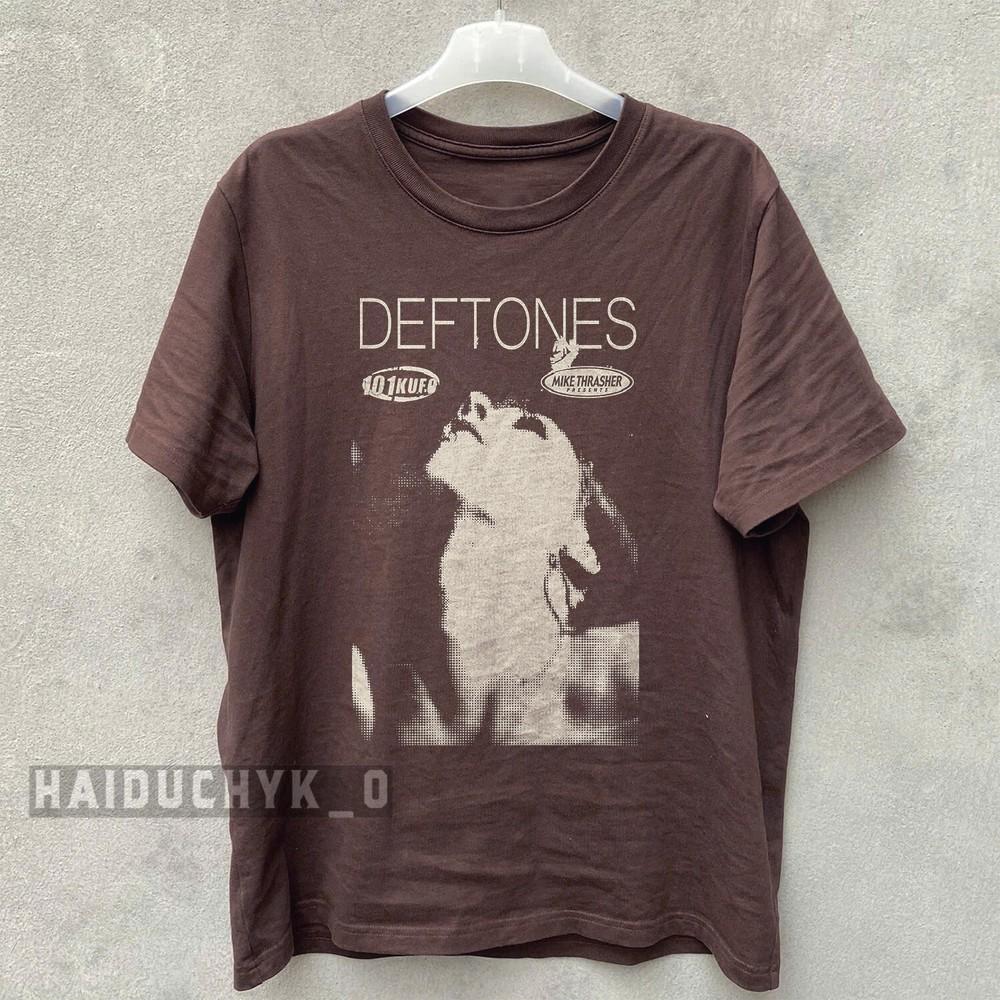 DEFTONES T-shirt Rock Nu Metal Tee Retro Unisex Russet T-shirt Size S-5XL Unisex T-Shirt XL