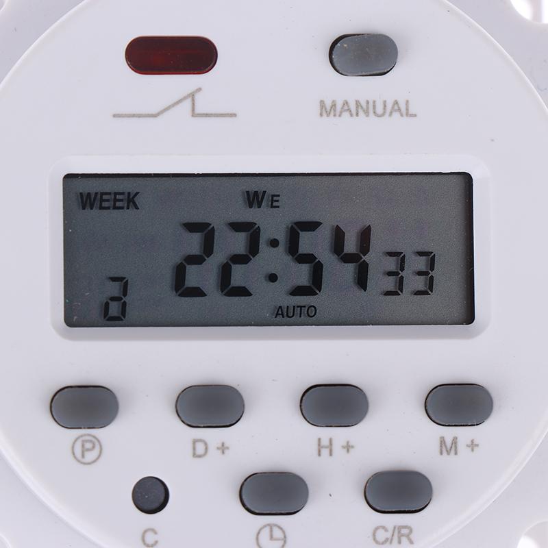 Digital Timer Dc /Ac 12V 16A Lcd Display Programmable Timer Ovp Switch
