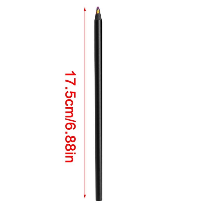 12Pieces Rainbow Pencils Artist Colouring Pencils Multicoloured Pencil For Student Kid Drawing Sketching Craft Project