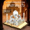 City Street View Taj Mahal Miniature Model Moc Block Famous Creative Building Toy For Children India World Famous Architecture