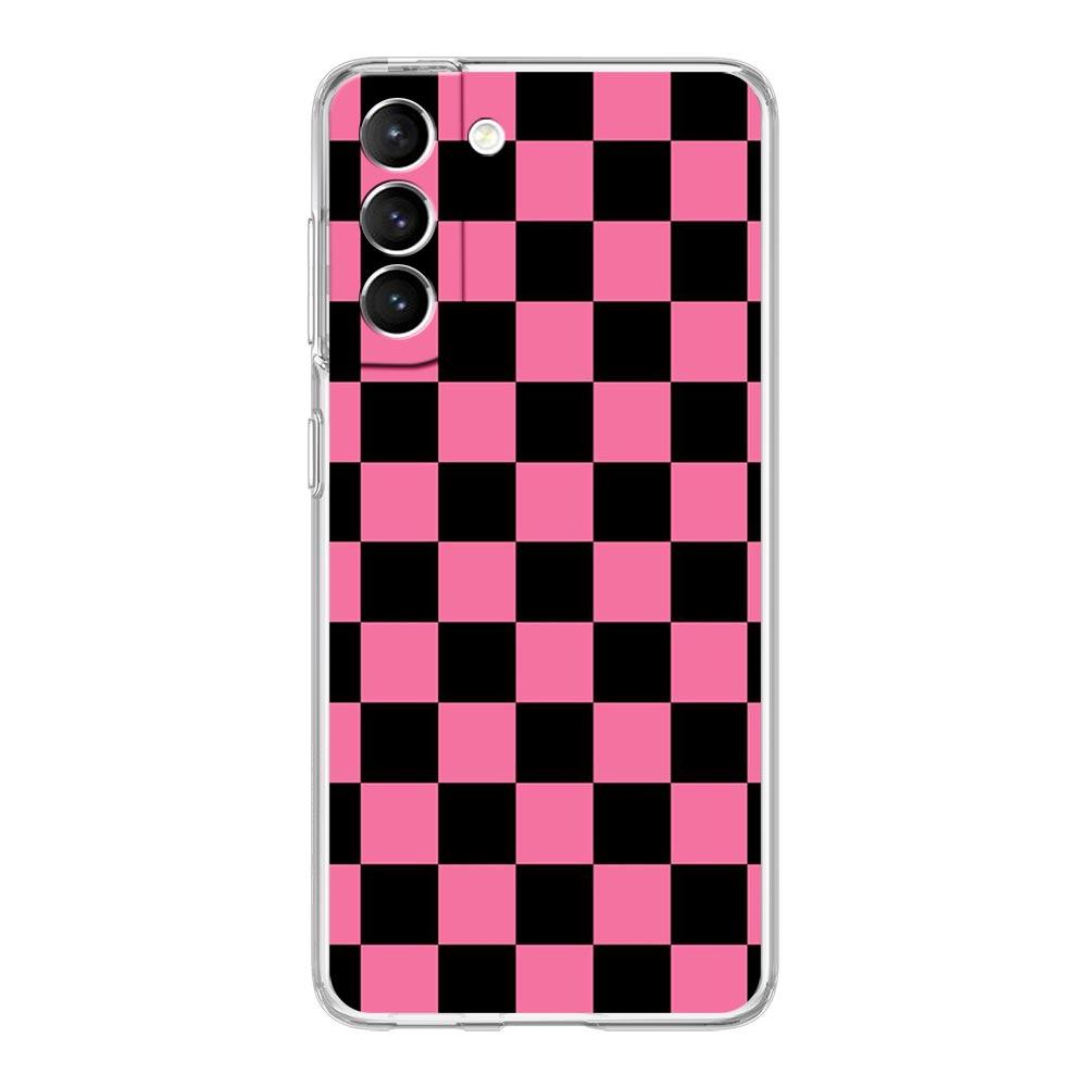 Checkerboard Plaid Checked Phone Case For Samsung Galaxy S23 Ultra S22 5G S20 S21 FE 5G S10E S9 S8 S10 Plus Soft Clear Cover