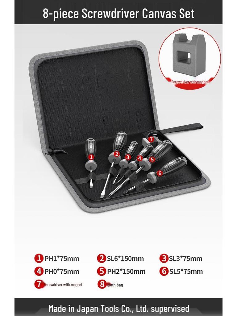 High-Quality Industrial Screwdriver Set: Phillips, Flathead, Torx, Strong Magnetic, Durable Manual Tools