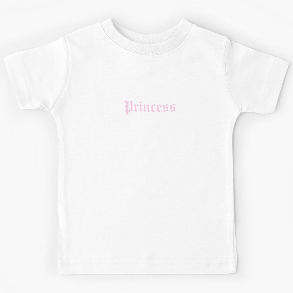Princess Pink Gothic Text Kids T-Shirt 150