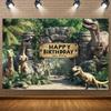 Jurassic Dinosaur Theme Birthday Party Decorations Backdrop Dinosaur Jungle Supplies Background Poster Photography Prop Kid Gift