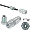 Bremskabel-Verbinder-Kit Bremsleitung 2 Stück 2-Wege-Buchsenverbinder mit 4 M10 10mm Außengewindemuttern für umgekehrte Bördelung 3/16" Leitung