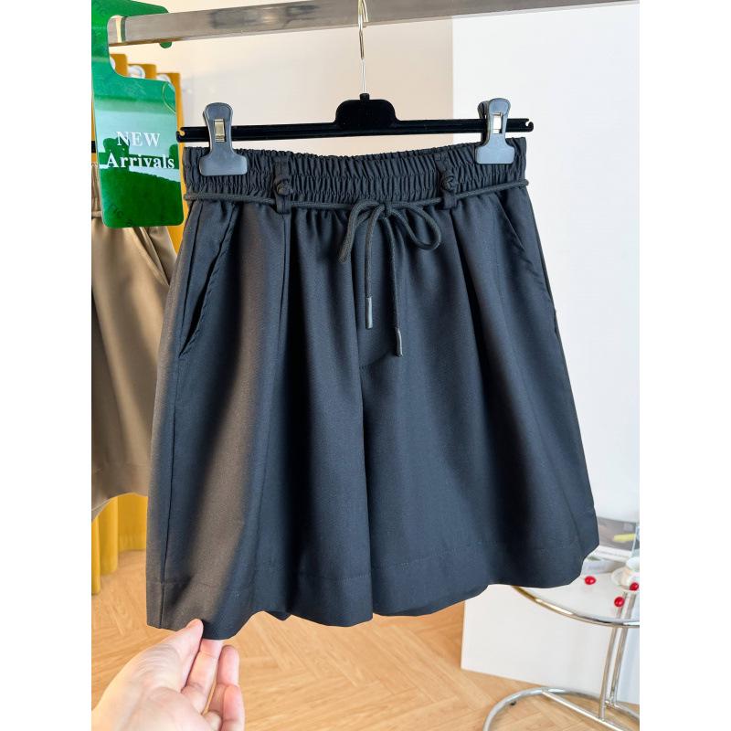 Women s Plus Size High Waist Black A-Line Casual Shorts - Summer 2026 Edition L
