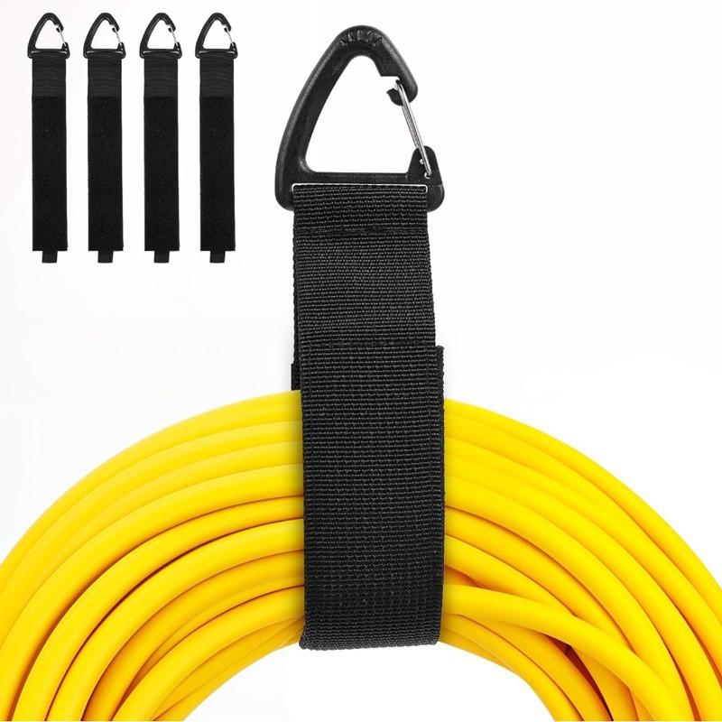 Heavy-Duty Hook And Loop Cord Carrying Strap Wire Manager Power Cord Management Nylon Heavy Cord Storage Straps For Cables Hoses