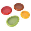 4PCS Fruit Storage Container Space Saving ABS Silicone Film Multifunctional Veggie Sealed Box for