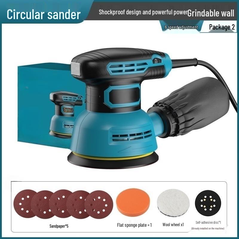 

TURBOSUN Variable Speed Eccentric Rotary Sander Polisher CN plug (adapter included)