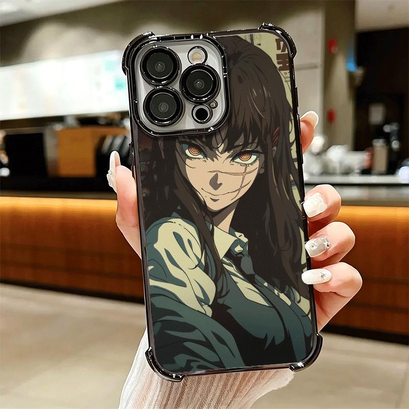 Anime Character Yoru War CSM Soft Phone Case For iPhone 15 16 17 Air 14 Pro Max 16E Plus 13 12 Mini Plating Anti-Fall Fundas