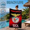 Ben Football Crest Printed Microfiber Beach Towel, Soft And Absorbent, Quick-Dry, Ideal for Summer Travel, Beach Essential, Swimming Pool