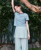 COVERNAT WOMAN Cooper Logo Ringer T-Shirt Off White