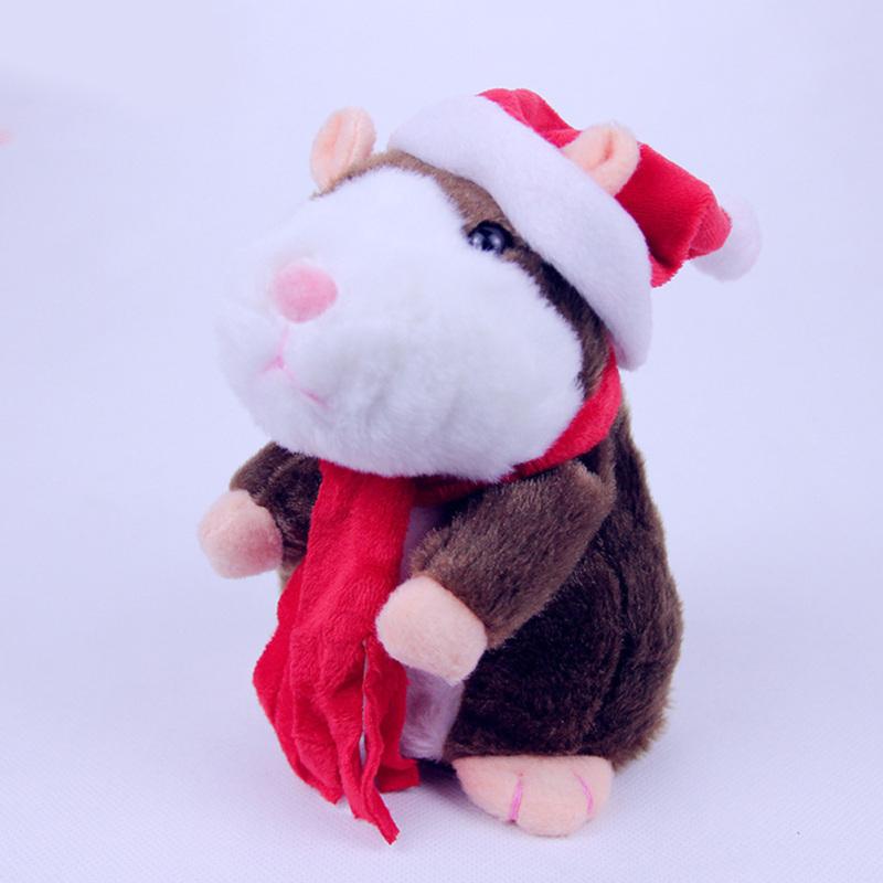 Talking Hamster Plush Toy Repeat What You Say Funny Kids Stuffed Toys Talking Record Plush