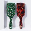1pc leopard print themed pattern air cushion comb - massage exfoliating comb, scalp massage comb, suitable for all hairstyles