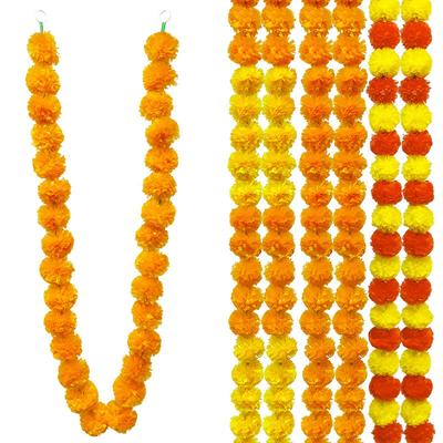 150CM Orange Artificial Vine Garland Fake Flowers Home Decor Party Halloween Thanksgiving Day Christmas Decoration Accessories