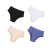 4Pcs/Set Cotton Underwear for Women High Rise Panties Soild Colour Stretch Briefs Ladies Half Cover Briefs Soft Sexy Lingerie