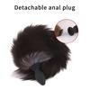 Anal Vibrator With Fox Tail Dildo Anal Plug Remote Control Anus Dilator For Women Adult Cosplay Accessories Vibrating Butt Plug