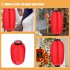 4Pcs Traditional Japanese Lanterns Silk Fabric Waterproof Foldable Hanging Light Fixture for Wedding Party Sushi Bar Outdoor