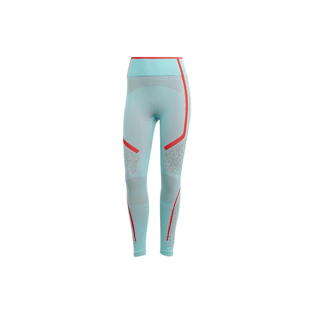 Adidas X Stella McCartney Truestrength Κολάν Γιόγκα Color Block Γυναικεία Κολάν Μέντα-Πράσινο HY1126