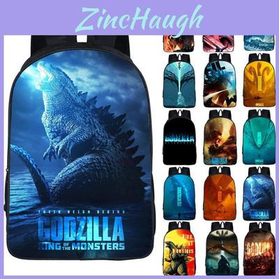 Slitstark 3D Godzilla King Of The Monsters Ryggsäck Barn Skolväska Med Klassisk Charm