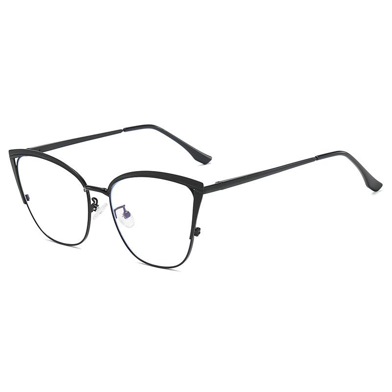 

Стильные женские очки для чтения с оправой «кошачий глаз», стильная многоцветная комбинированная металлическая оправа, очки с защитой от синего света, очки для пресбиопии +2 0