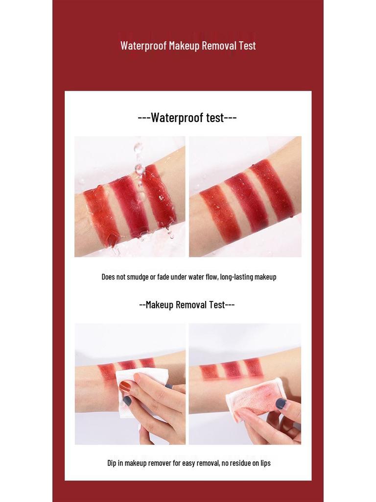 Yabang PT120 Velvet Matte Non-Stick Lipstick - True Red, Peach, Rose