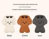 Puppy Cartoon Sunglasses Car Seat Cushion for Kia Models, All-Season Cotton Linen