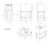 Steel fireplace KRATKI MBO left 15 kW Ø 200 Lift-up