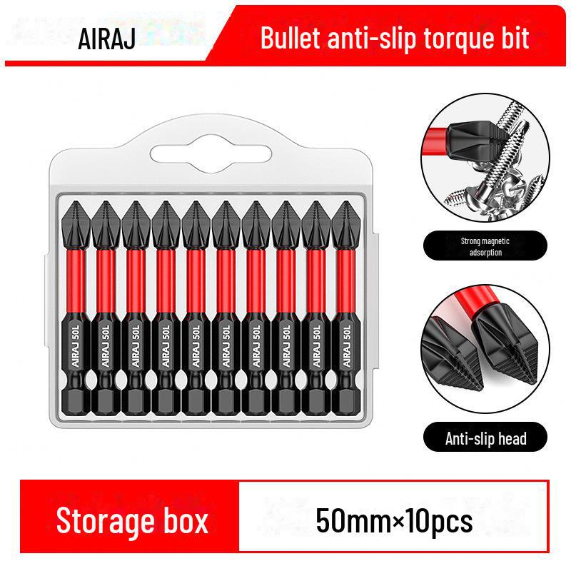 Magnetischer Kreuzschraubendreherkopf aus Wolframstahl, rutschfest, schlagfest, elektrisches Handwerkzeug mit hoher Härte