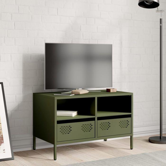 VidaXL TV Cabinet Olive Green 68x39x43.5 Cm Cold-rolled Steel 851320